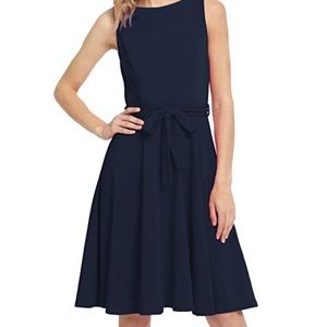 Navy sleeveless dress
